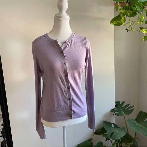 Ann Taylor Lilac‎ button up Cardigan 🦋🌸 - Picture 3 of 12